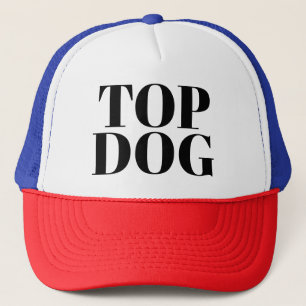 Men's Fashion Funny Novelty Baseball TOP DOG Trucker Hat