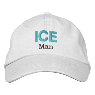 Mens Fashion Funny Novelty Golf ICE MAN Embroidered Hat