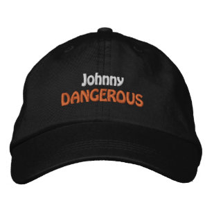 Mens Fashion Funny Novelty Golf JOHNNY DANGEROUS Embroidered Hat