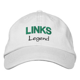 Mens Fashion Funny Novelty Golf LINKS LEGEND Embroidered Hat