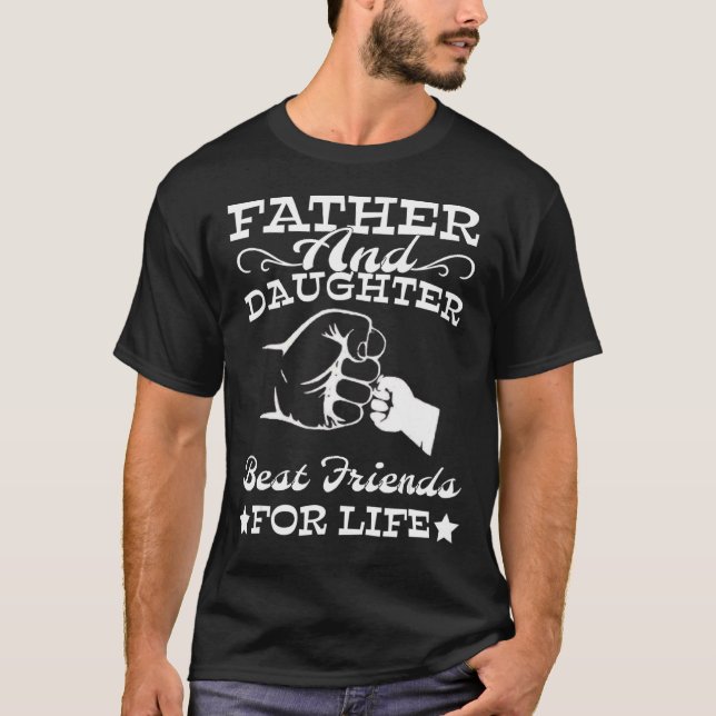Mens Father And Daughter Best Friends For Life Fat T-Shirt (Front)