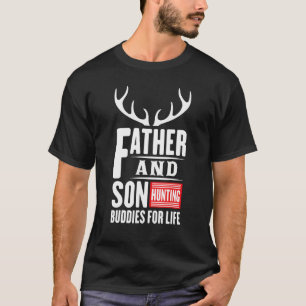 Mens Father And Son Hunting Buddies Deer Hunter Pa T-Shirt