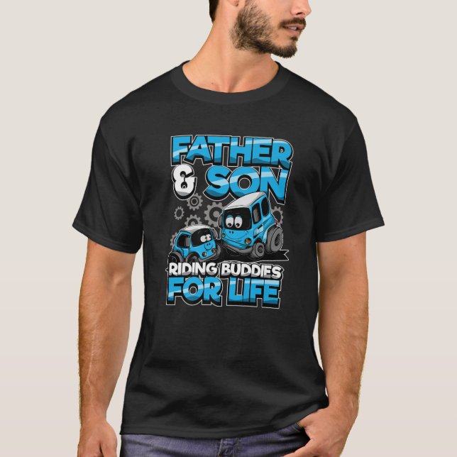 Mens Father And Son Matching Outfit "Riding Buddie T-Shirt (Front)