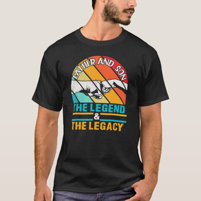 Mens Father And Son The Legend And The Legacy Dadd T-Shirt (Front)