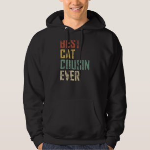 Mens Father Day Best Cat Cousin Ever Vintage 1 Hoodie
