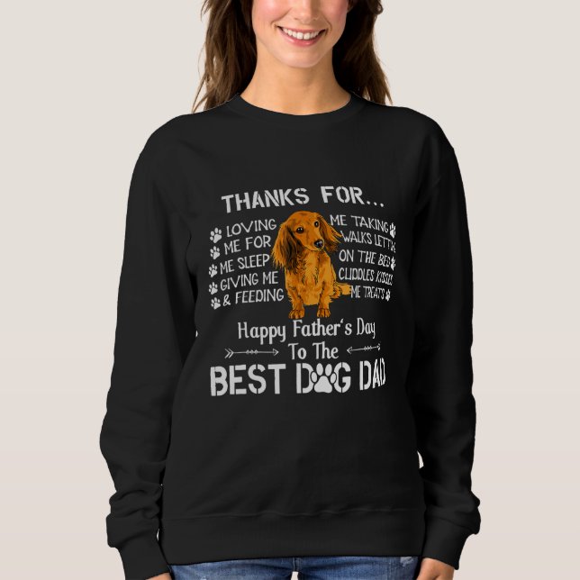 Mens Father Day Dad  Men Cocker Spaniel Dad Dog Sweatshirt (Front)
