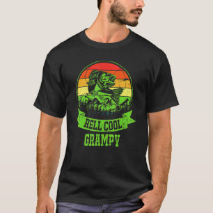 Mens Father Day Vintage Fishing Reel Cool Grampy T-Shirt