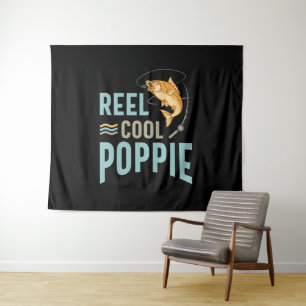 Mens Father Gift Reel Cool Poppie Tapestry