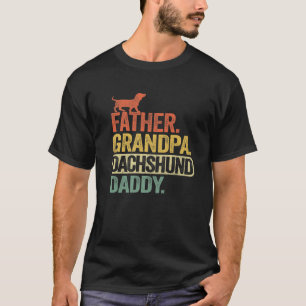 Mens Father Grandpa Dachshund Daddy Doxie Dog Funn T-Shirt