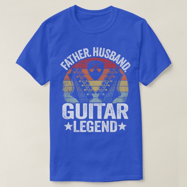 Mens Father Husband Guitar Legend Guitar Dad Guita T-Shirt (Design Front)