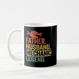 Mens Father Husband Mechanic Legend Car Vintage Au Coffee Mug