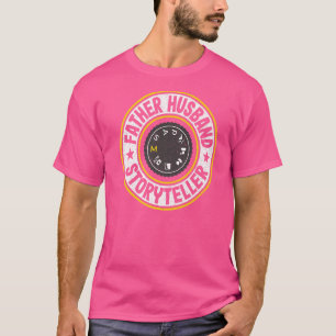 Mens Father Husband Storyteller Photographer Dad P T-Shirt