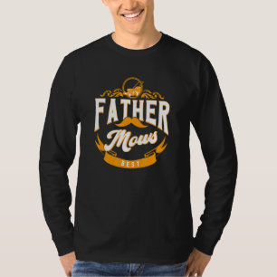 Mens Father Mows Best Lawn Mower Mowing T-Shirt