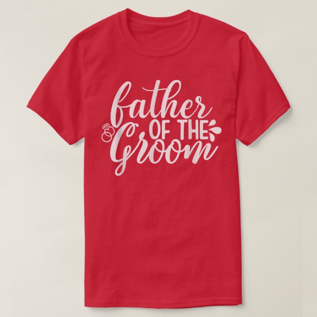 Mens Father of the groom squad Bachelorette Bridal T-Shirt (Design Front)