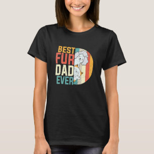 Mens Father S Day Best Fur Dad Ever Dog Cat Kitten T-Shirt