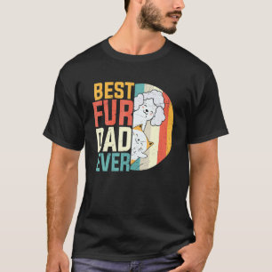 Mens Father S Day Best Fur Dad Ever Dog Cat Kitten T-Shirt