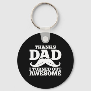 Mens Fatherhood Dad Father Fathers Day Key Ring