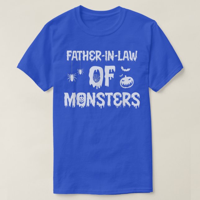 Mens FatherInLaw of Monsters Matching Family Hallo T-Shirt (Design Front)