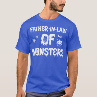 Mens FatherInLaw of Monsters Matching Family Hallo T-Shirt