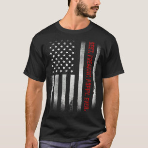 Mens Fathers Day Best Freakin Poppy Ever Us Flag T-Shirt