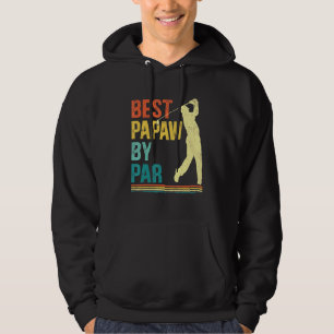 Mens Fathers Day Best Papaw By Par Golf For Dad  1 Hoodie