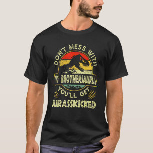 Mens Father's Day Family Matching Big Brother Dino T-Shirt