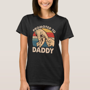 Mens Fathers Day For Dad Men  Promoted To Daddy T-Shirt