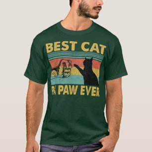 Mens Fathers Day Gift Best Cat Pa Paw Ever Vintage T-Shirt