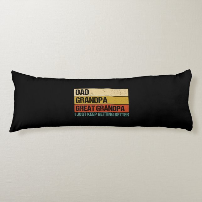 Mens Fathers Day Gift from Grandkids Dad Grandpa Body Cushion (Front)