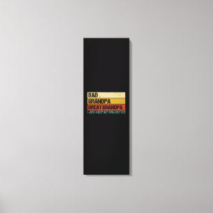 Mens Fathers Day Gift from Grandkids Dad Grandpa Canvas Print