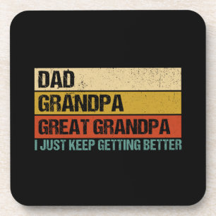 Mens Fathers Day Gift from Grandkids Dad Grandpa  Coaster