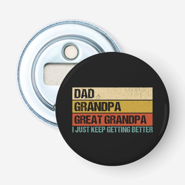 Mens Fathers Day Gift from Grandkids Dad Grandpa G Bottle Opener (Front)