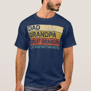Mens Fathers Day Gift from Grandkids Dad Grandpa G T-Shirt