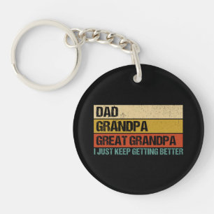 Mens Fathers Day Gift from Grandkids Dad Grandpa Key Ring