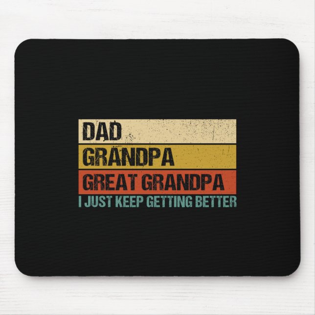 Mens Fathers Day Gift from Grandkids Dad Grandpa  Mouse Mat (Front)