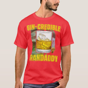 Mens Fathers Day Gift Tee GinCredibile Grandaddy F