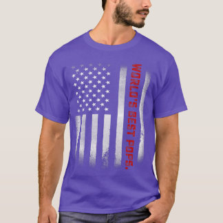 Mens Fathers Day Gift Tee  World's Best Pops Ever 