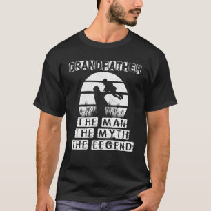 Mens Fathers Day Grandfather The Man The Myth Le T-Shirt