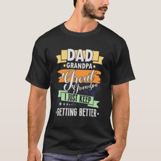Mens Fathers Day Idea From Grandkids Dad Grandpa G T-Shirt