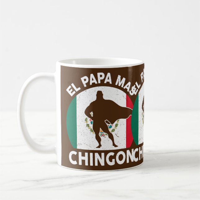 Mens Fathers Day Mexican Dad Gifts Daughter El Coffee Mug (Left)
