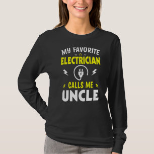 Mens Father's Day My Favourite Electrician Calls M T-Shirt
