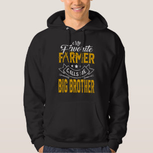 Mens Father's Day My Favourite Farmer Calls Me Big Hoodie