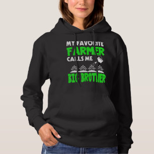 Mens Father's Day My Favourite Farmer Calls Me Big Hoodie