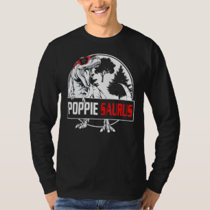 Mens Father's Day Poppiesaurus Rex Dinosaur Poppi T-Shirt