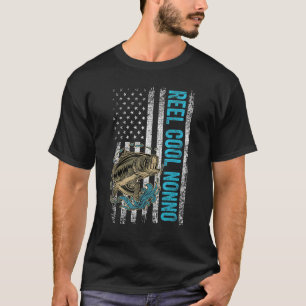 Mens Father's Day Reel Cool Nonno Fish American F T-Shirt