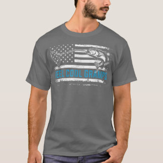 Mens Father's Day Shirt Reel Cool Gramps Fish Amer