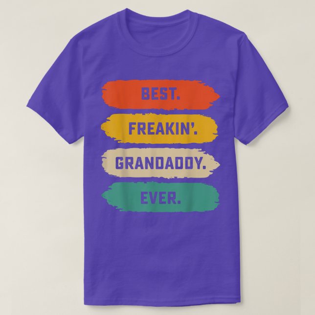 Mens Fathers Day Tee From Family  Best Freakin Gra (Design Front)