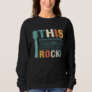 Mens Father's Day This Dad Rocks Guitar Rock N Rol Sweatshirt