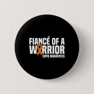 Mens Fiance Of A Warrior Orange Ribbon Rsdcrps Awa 6 Cm Round Badge
