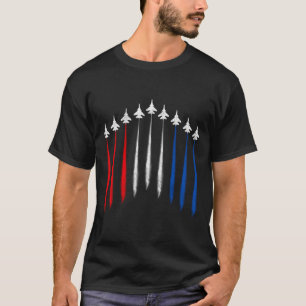 Mens fighter jet american flag men 4th of july T-Shirt